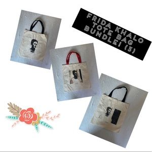 3 Frida Kahlo Tote Bag Bundle!